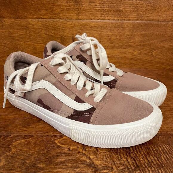 VANS Old Skool Pro Desert Camo Stucco Shoes Big Boys 5.5 - Picture 1 of 8